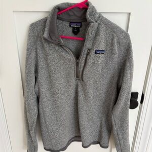 Patagonia Men's Zip-Up Sweater in Heather Gray